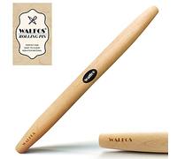 Walfos French Rolling Pin, Wood, 15.7 Inches, Non-stick Technology, Lightweight, Baking and Food Preparation