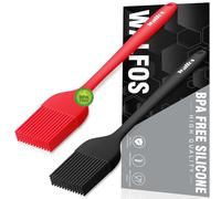 Walfos Silicone Basting Pastry Brush, 450°F Heat Resistant Pastry Brush Set, Prefect for BBQ Grill Baking Kitchen Cooking, Strong Steel Core and One-Pieces Design, BPA Free and Dishwasher safe (2 Pcs)