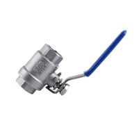 Walfront 1/2 BSPT Full Port 2 Way Lever Stainless Steel SS304 Ball Valve, Top Loading Structure Single Seat Design Low Torque, with Shaped Seal Structure, for Water Oil Gas Pipeline