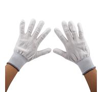 Walfront 1 Pair Anti Static PU Coated Nylon Gloves, Non Slip Sweat Absorbent Grip Gloves for Electronics Assembly Workers (#1)