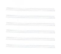 WALFRONT 100PCS Spiral Binding Coils, 48 Loops and 16mm Diameter Single Wire with 140 Sheets Capacity for A4 Engineering Documents and Office Files (White)