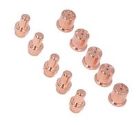 Walfront 10Pcs Cutter Electrode Nozzle Kit for CB50, Brass Material, Extend Torch Life and Efficiency, Cutter Electrode Nozzle Kit Tips and Replacement for