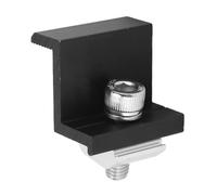 Walfront 12Pcs Aluminum Alloy Solar Panel Z Mounting Bracket Clamps, PV Solar Panel End Clamps with Anodized Surface Clips for Farm House Roof Boat (30mm)