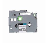 Walfront 18mm Label Tape compatible with BROTHER P-touch PT-18RZ PT-E300, Laminated TZe-241 641 Black on White Label Maker Tape (Black on White)