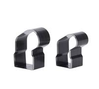 Walfront 2 Pcs Xmas Stocking Leather Cutting Die Christmas Sock Shape Punching Die Set with Storage Box 60x50x23mm 50x42x23mm