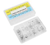 Walfront 240 Pcs Watch Casing Clamp Adapter Stainless Steel Watch Repair Kit Casing Movement Securing Screw Repairing Washer