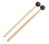 Walfront 2Pcs Ethereal Drumsticks Round Rubber Head Wooden Handle Drum Sticks for Percussion with Glossy Wear Oppose Surface for Beginners11.8 X 1.2 X 1.2in