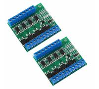 WALFRONT 2Pcs MOSFET Trigger Tube Module 4 Channel MOS Module Optocoupler Isolation Driver Adjustment Electronic Switch Control Board