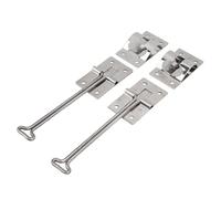 Walfront 2PCS RV -Türzriegelung High -Performance Style Stainless Steel Holder for Cargo Tenders Truck (6 Inch)