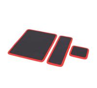 Walfront 3 Pcs Flexible Magnetic Tool Mat Strong Magnet PVC Tool Organizer Pad Holds Tools Vertically with Oil Water Resistant Cover for Garage Workshop Auto Repair