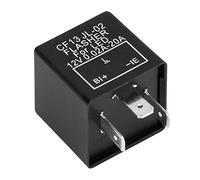 Walfront 3 Pin Electronic Flasher Relay, ABS Material, High Efficiency LED Turn Light Control Flasher for DC 12V Vehicles