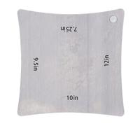 Walfront 4 in 1 Guitar Fretboard Radius Gauge, Stainless Steel Measuring Tool for Fingerboard Saddle Nut with 7.25in 9.5in 10in 12in, Compatible with Guitars Basses Banjos Ukuleles