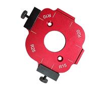 Walfront 4 in 1 Radius Jig Router Template Multifunctional R Angle Locator Accurate Aluminum Alloy Chamfering Template for Woodworking DIY Projects