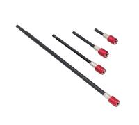 WALFRONT 4 Pcs Drill Bit Extension Drill Bit Extender 60mm 100mm 150mm 300mm Extension Set Strong Magnetic for Quick Setup with 1/4 Inch Hex Shank