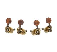 Walfront 4 Pcs Ukulele Tuning Peg Set, Metal Rosewood Machine Head Tuner for 4 String Instruments
