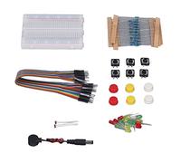 Walfront 400 Hole Breadboard Electronic Kits Led Kit Transistor Resistor Protoboard Solderless Breadboard Electronics Component Fun Starter Assortment, Various Accessories