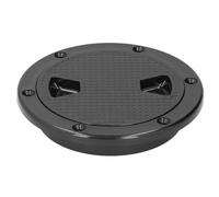 Walfront 4in Boat Deck Plate, ABS Plastic with Rubber Seals, Non-slip Design for Easy Installation, Ideal for Boat Owners and Marine Use