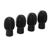 Walfront 4PCS Drumstick Practice Tips Silicone Stretchable Mute Head for Drumsticks with Dampeners for Silent Drumming Practice At Home School (Black)