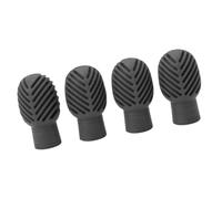 Walfront 4PCS Drumstick Practice Tips Silicone Stretchable Mute Head for Drumsticks with Dampeners for Silent Drumming Practice At Home School (Grey)