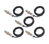 Walfront 5 Pcs Inductive Proximity Sensor NPN NC Proximity Switch IP65 Non Contacted High Performance