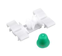 Walfront 50 Pcs Car Fastener Clips Plastic Retainers for 3-Series E36 E46 White Durable Trim and Bumper Clips