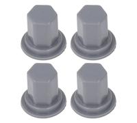 WALFRONT 50 Pcs Silicone Hex Screw Head Protector, Durable Screws Cover for M5 to M10, Easy Installation for Machinery and Furniture (#4)