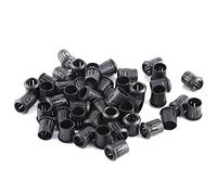 Walfront 50Pcs LED Holder 10mm Black Plastic Bezel Mount LED Clip for LED Lamp Socket Light Emitting Diode Mounting Accessories