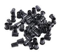 Walfront 50Pcs LED Holder Diode Holder Plastic Black Clip Bezel Mount Panel Display (5mm)