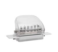 Walfront 6 Hole Punch Six Hole Puncher Loose Leaf Paper Puncher Efficient Punching 6mm Diameter 9.5mm Spacing for A4 30 Holes B5 26 Holes A5 20 Holes
