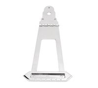Walfront 6 String Guitar Trapeze Tailpiece Bridge Jazz Archtop Guitar Bridge Alloy Ni Plated Replacement with Round Head for 6 String Jazz Archtop Electric Guitars