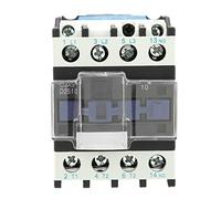 Walfront AC Contactor CJX2-2510 Electric Motor Contactor 220V 25A Industrial Motor Power Circuit Breaker Fixed and Rail Mounting