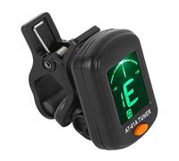 Walfront Acoustic Guitar Tuner, Clamp/Holder On, Multi Functional Design, Small and Portable, Accurate Tuning, User Friendly with Large Screen Display for Musicians and Beginners, Made Of