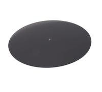 Walfront Acrylic Turntable Mat Record Player Mat Non Slip Anti Static Platter Slipmat Sound Improvement for Standard 12 Inch Record Player (Transparent Black)