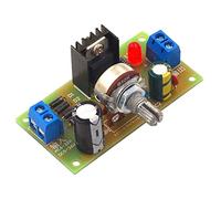 Walfront Adjustable Regulated Power Supply Kit LM317 Output Rectifier Circuit Input Adjustable Voltage Set DC Input 5-35V AC Input 6-25V