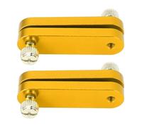 Walfront Aluminum Alloy Ruler Positioning Limit Block for Woodworking with Anodized Surface Treatment for Woodworking Ruler Stop Block (Gold)