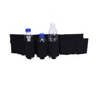 Walfront Beer Belt Oxford Cloth Adjustable 6 Pack Waist Holder for Bottles and Cans Water Proof Design for Camping Hiking Parties Outdoor Activities