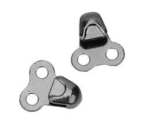 Walfront Boot Lace Hooks Alloy Shoe Repair Buckles 20 Set with Rivets 8 X 6 X 3 Mm Tape Wrap Design for Hiking Camping Climbing Leather Boots and Work Shoes (Leg wrap style)