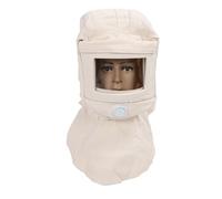 Walfront Canvas Sandblasting Hat Shawl Sandblaster Protective Gear Windproof for Polishing Painting Powder Coating