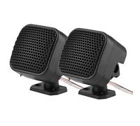 Walfront Car Audio Tweeters, Plastic Square Loudspeaker 500W Compact Car Speakers with Built in Screw Holes, Clear Sound Easy Install for Most Cars Vehicle Audio Upgrade