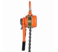 Walfront Chain Block Lever Hoist, 750kg Capacity, Lift Height | Alloy Steel Forged Hook, High Tensile Lifting Chain, Drop-proof Ring, Manual Pulley, Warehouse Rigging