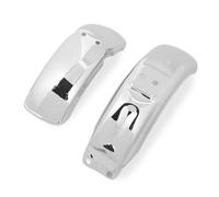 Walfront Chrome Plated Motorcycle Mudguard Set, Premium Iron, Stylish Look, Anti-Splash Function, Fits Monkey Gorilla Z50 Z50A Z50J Z110 Z125 with 8in and 10in Wheels