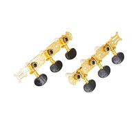 Walfront Classic Guitar Tuning Pegs, Copper Material, Anti-Slip Design, 2pcs Exquisite Carved Machine Heads for Classical and Folk Guitars