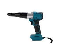 Walfront Cordless Rivet Gun, Brushless 12000N, Auto Reverse | Battery Powered Rivet Tool, B Series Compatible, Aluminum Steel Rivets, LED Light, Automotive HVAC Use