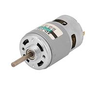 Walfront DC Motor 775 Extension Shaft Motor 12V 24V 80W Copper Wire Rotor