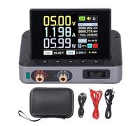 Walfront DC Power Supply Variable Adjustable Switching DC Power Supply 0-30V 0-5A 0-150W Output 2.8 Inch HD IPS Color Screen 90° Flip Design PD/QC/DC Input