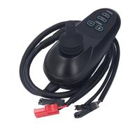 Walfront DC24V 45A Electric Wheelchair Joystick Controller Aluminum Material Flexible Control Replacement for Wheelchair Bike with Brake Connector