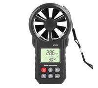 Walfront Digital Anemometer Handheld Professional Wind Speed Meter LCD Backlight for Measuring Wind Speed, Temperature and Wind Chill