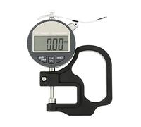 Walfront Digital Leather Thickness Gauge 0.01mm Accuracy 0-12.7mm Measuring Range Digital Display Tool for Paper Film Measuring