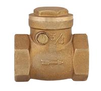 Walfront DN20 Brass Swing Check Valve Female Thread Non Return Valve 232 PSI One Way Water Control for Plumbing Pipe Connections Home Water Line Backflow Direction Mark