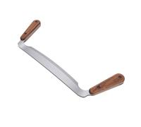 Walfront Draw HSS Steel Debarking Tool 8in Blade with Walnut Handles 4.7mm